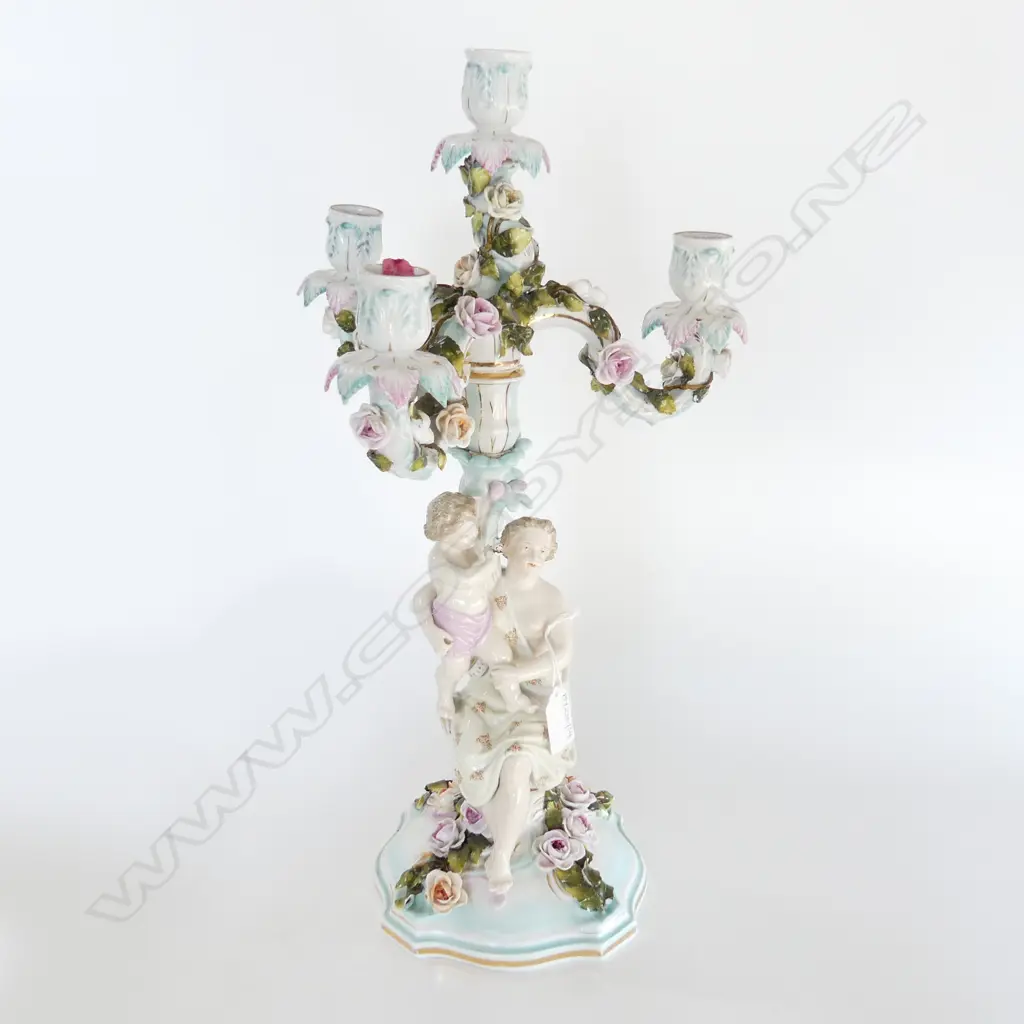 LG GERMAN PORCELAIN 3 ARM CANDELABRA H.475mm  Image 1++