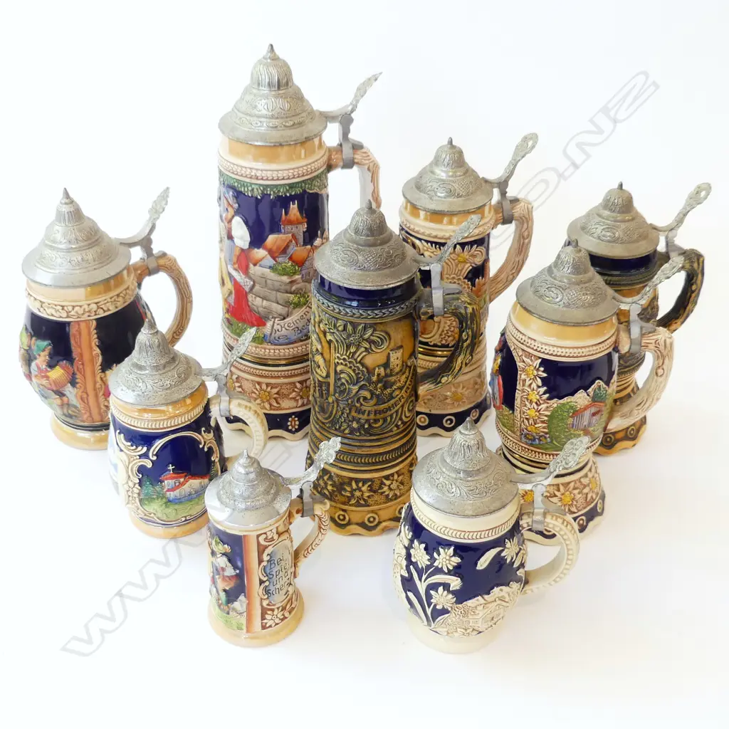 9 ASST. BEER STEINS H.300mm Image 1++