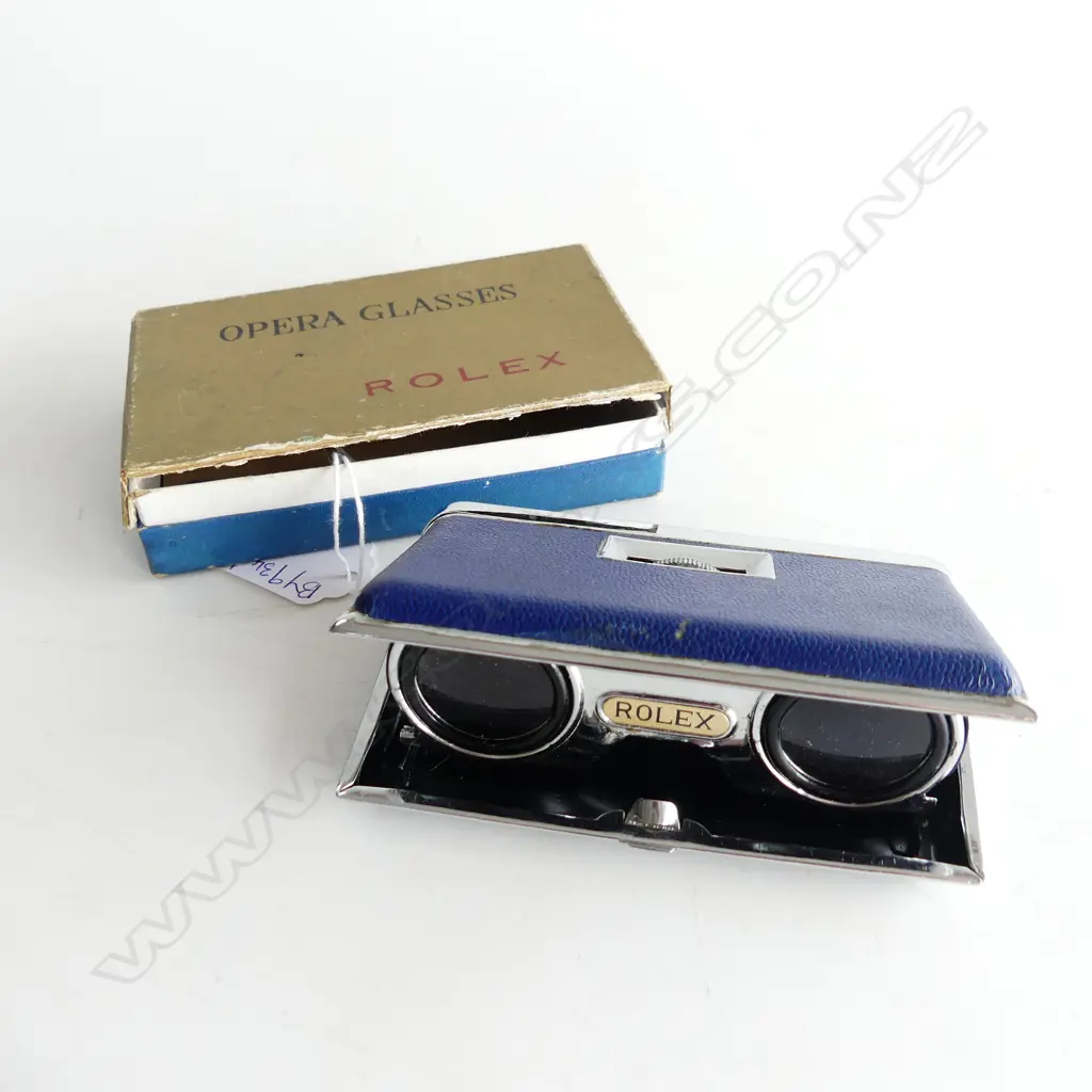 VINTAGE ROLEX FOLDING OPERA GLASSES IN ORIG. BOX W.110mm Image 1++
