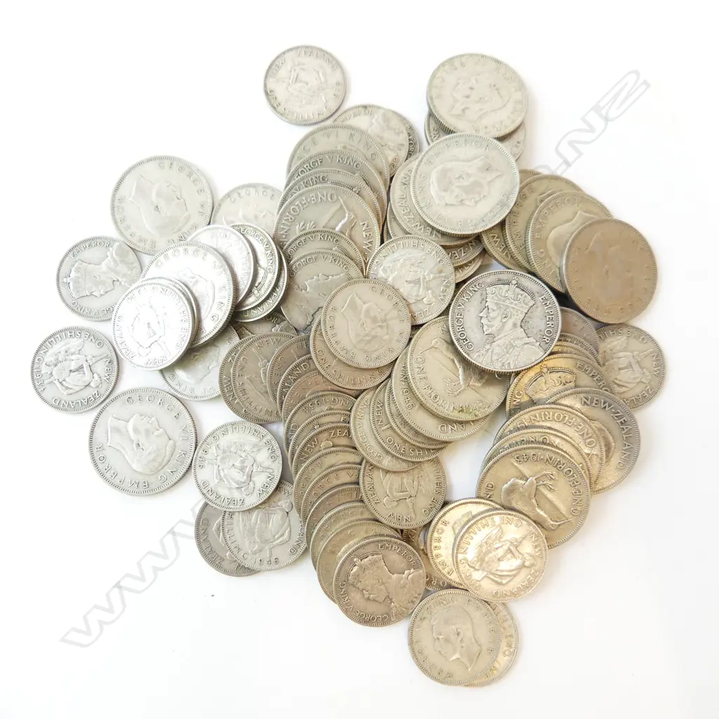 27 NZ 2 SHILLINGS 49 NZ I SHILLINGS MOSTLY 30S TO 40S Image 1++