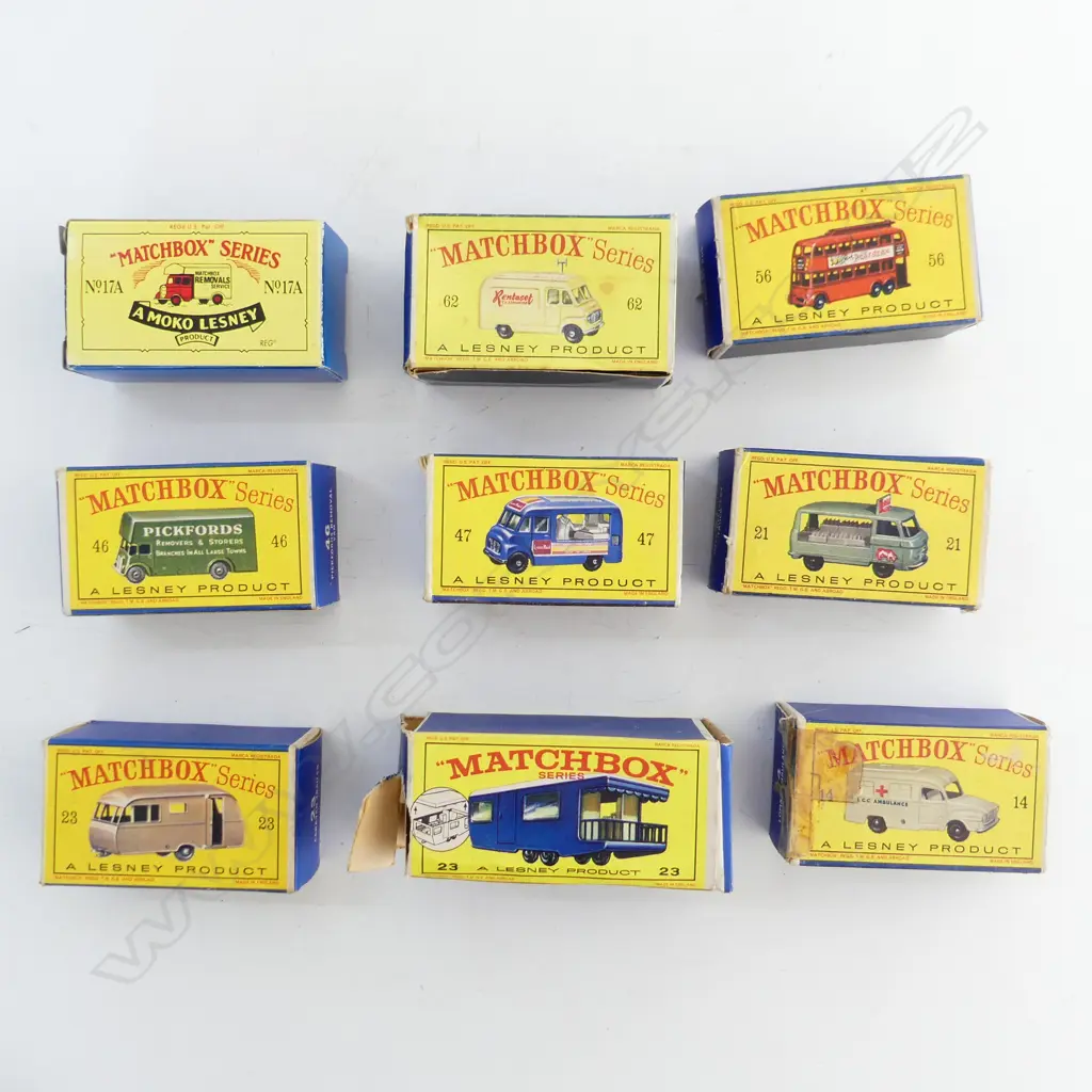 9 ASST. LESNEY MATCHBOX CARS Image 1++