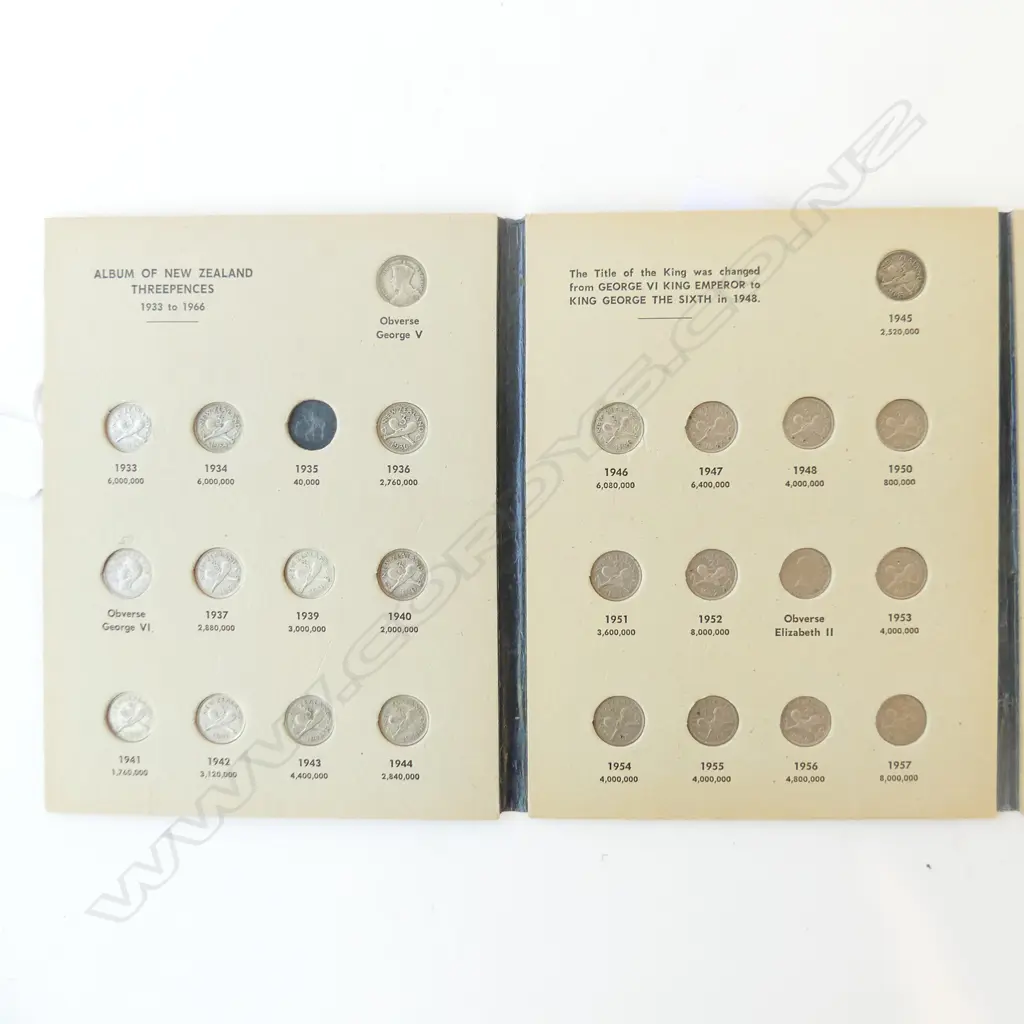 JB FOLDER NZ THREEPENSES ALL EXEPT 35 & 66 Image 1++