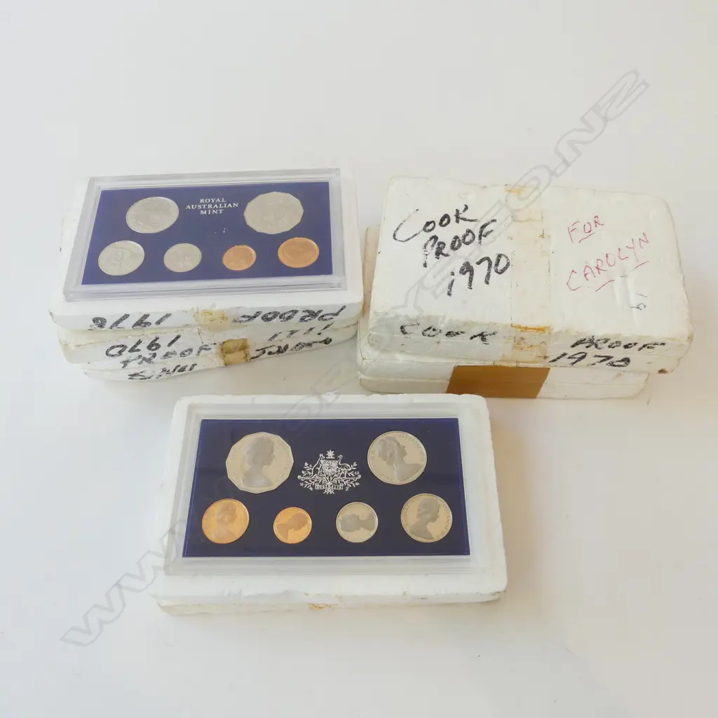 5 AUSSIE PROOF SETS Image 1++