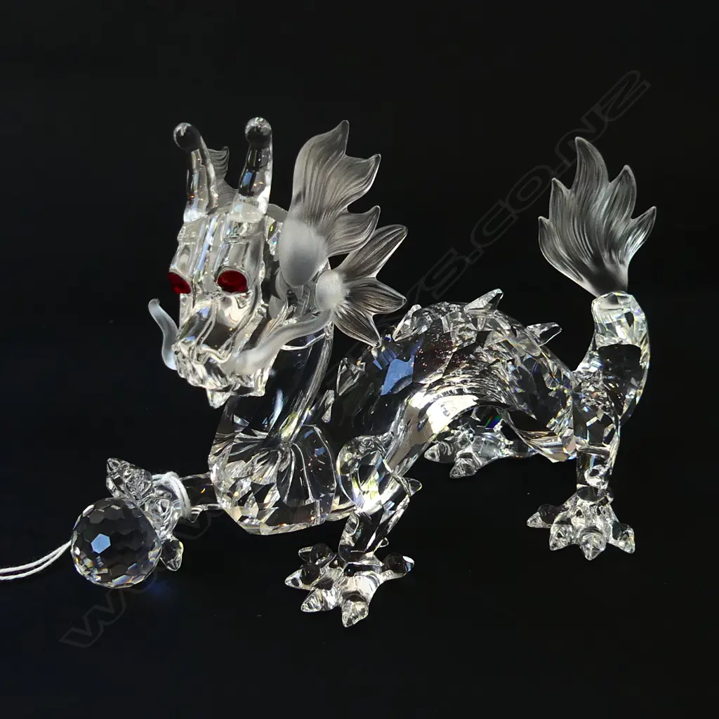 SWAROVSKI 1997 'FABULOUS CREATURES' DRAGON H.100mm, BOXED Image 1++