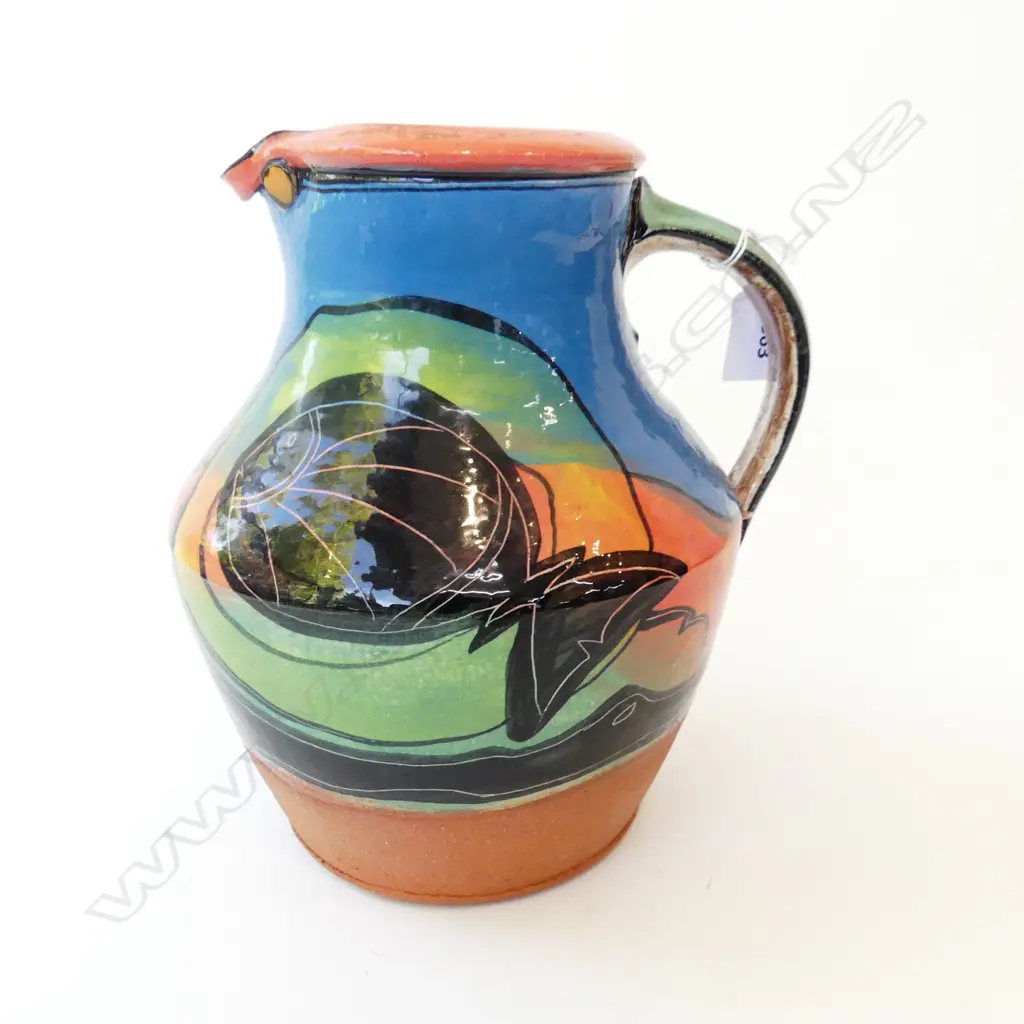 ANDREW VAN DER PUTTEN POTTERY WATER PITCHER H230MM Image 1++