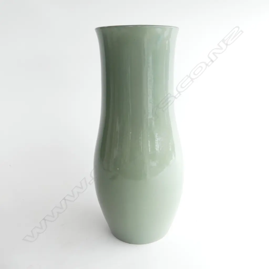 LRG SWALE (sth africa?) VASE, CELADON GREEN, H.330mm Image 1++