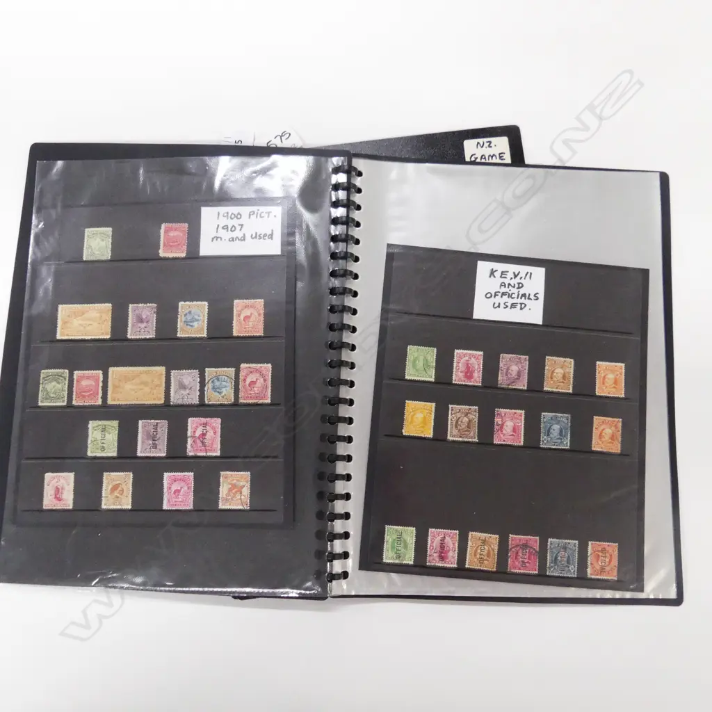 2 STAMP ALBUMS; EARLY NZ & NZ GAME Image 1++