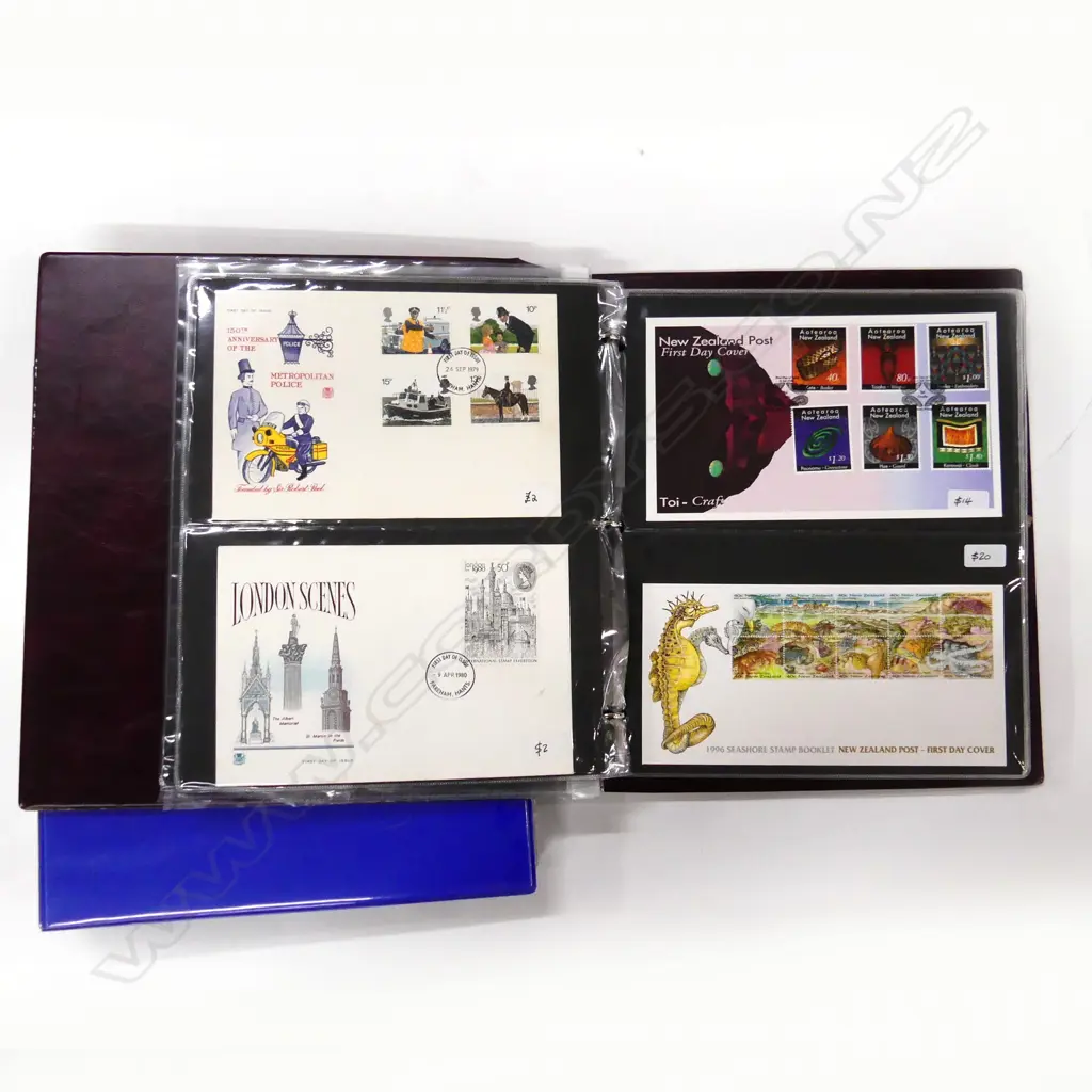 2 ALBUMS NZ STAMPS & FIRST DAY COVERS Image 1++