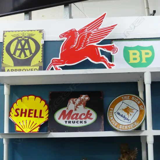 8 ASST. REPRO GARAGE/PETROL SIGNS
