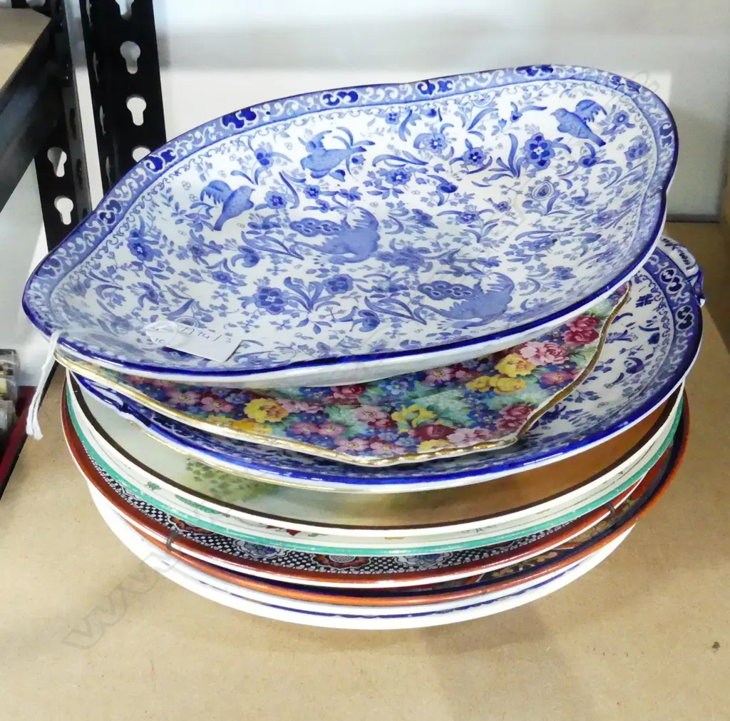 10 ASST. PLATES; BURLEIGHWARE ETC Image 1++