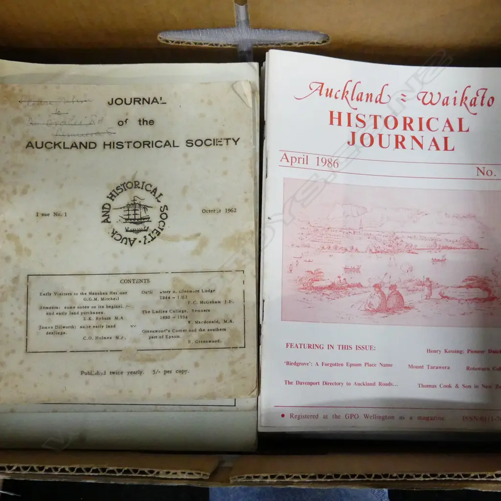 BOX OF HISTORIC AUCKLAND - WAIKATO MAGAZINES Image 1++