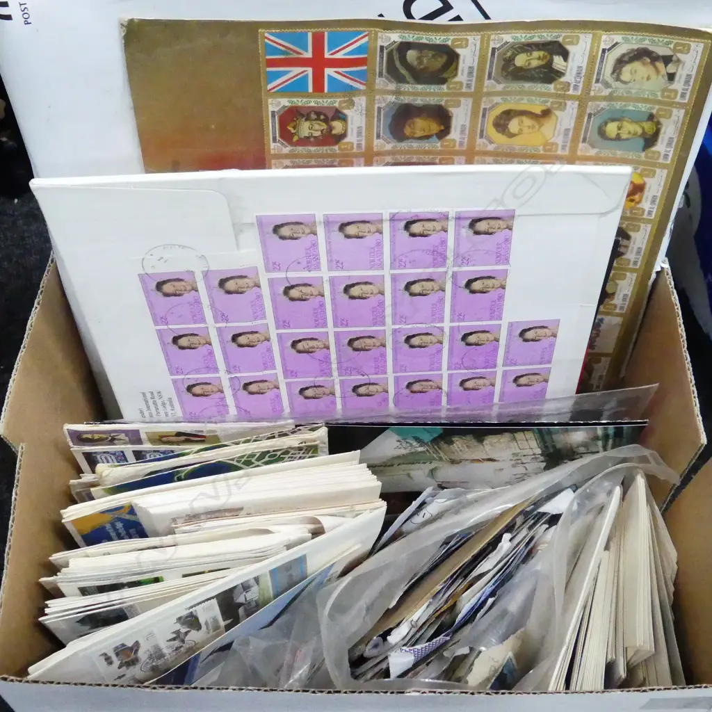 BOX LOT ASST. WORLD STAMPS Image 1++