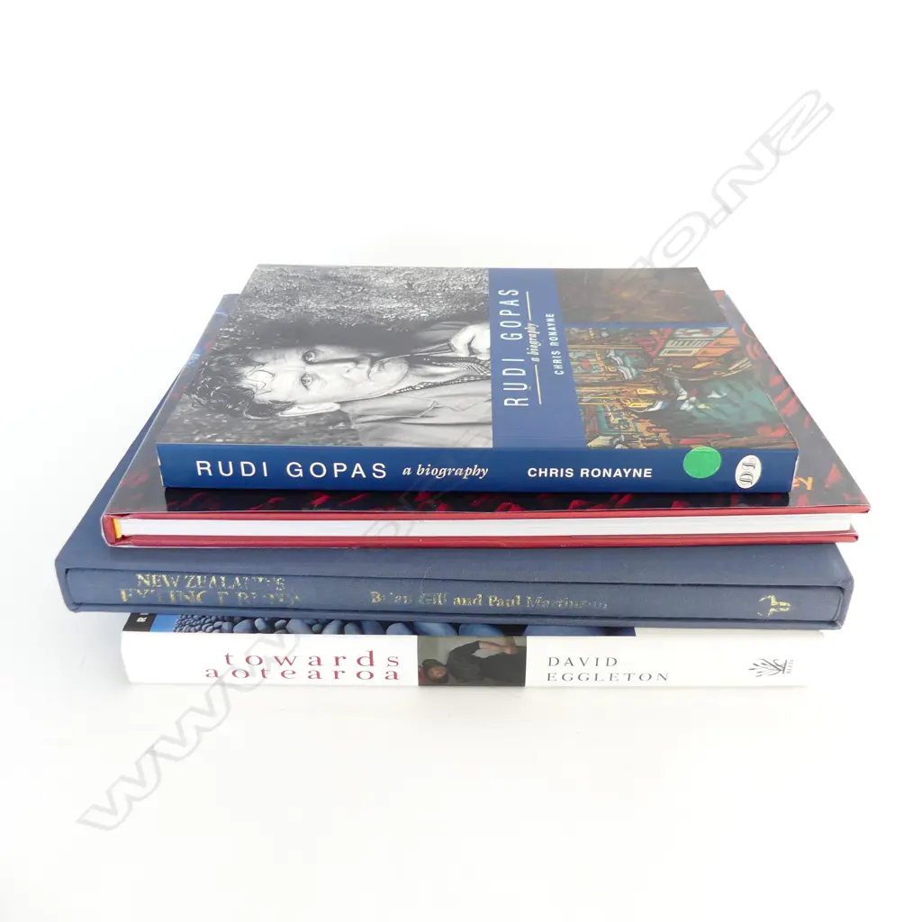 4 NZ ART BOOKS: Rudi Gopas. Towards Aotearoa by Eggleton. 'Wild Beast Dean Buchanan + Extinct Birds by Gill & Martinson  Image 1++