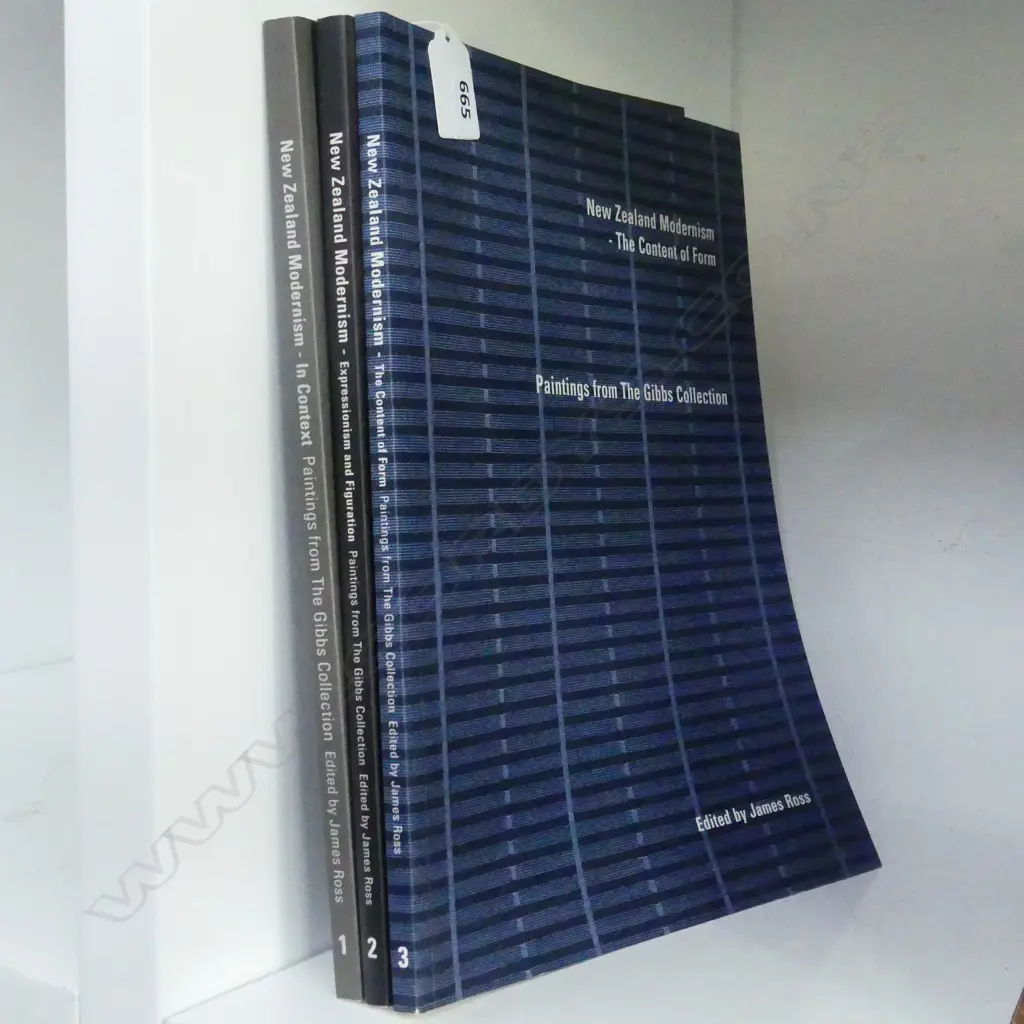 NEW ZEALAND MODERNISM THE GIBBS COLLECTION 3 VOLS EDITED BY JAMES ROSS Image 1++