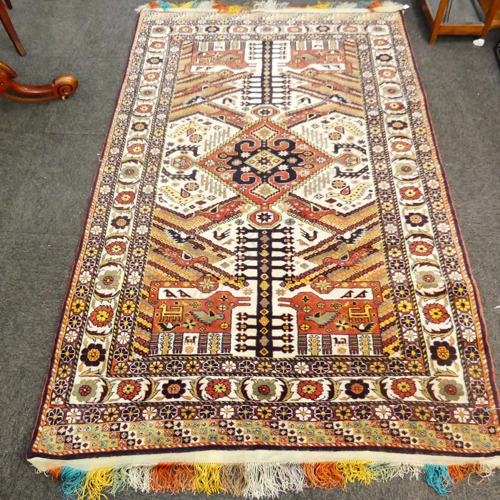 HAND KNOTTED WOOL PILE RUG 2100x1320mm Image 1++