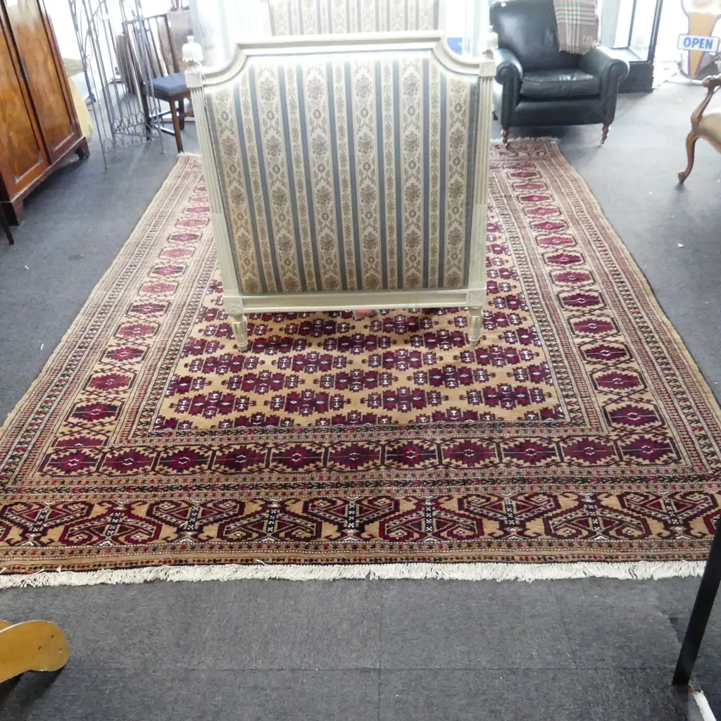 LG HAND KNOTTED ALL WOOL BROWN RUG 3800x2730mm Image 1++