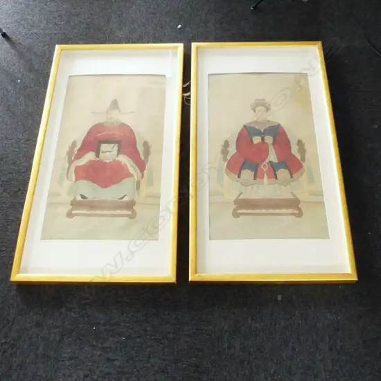 PR CHINESE ANCESTOR ARTWORKS ON SILK 750x430mm