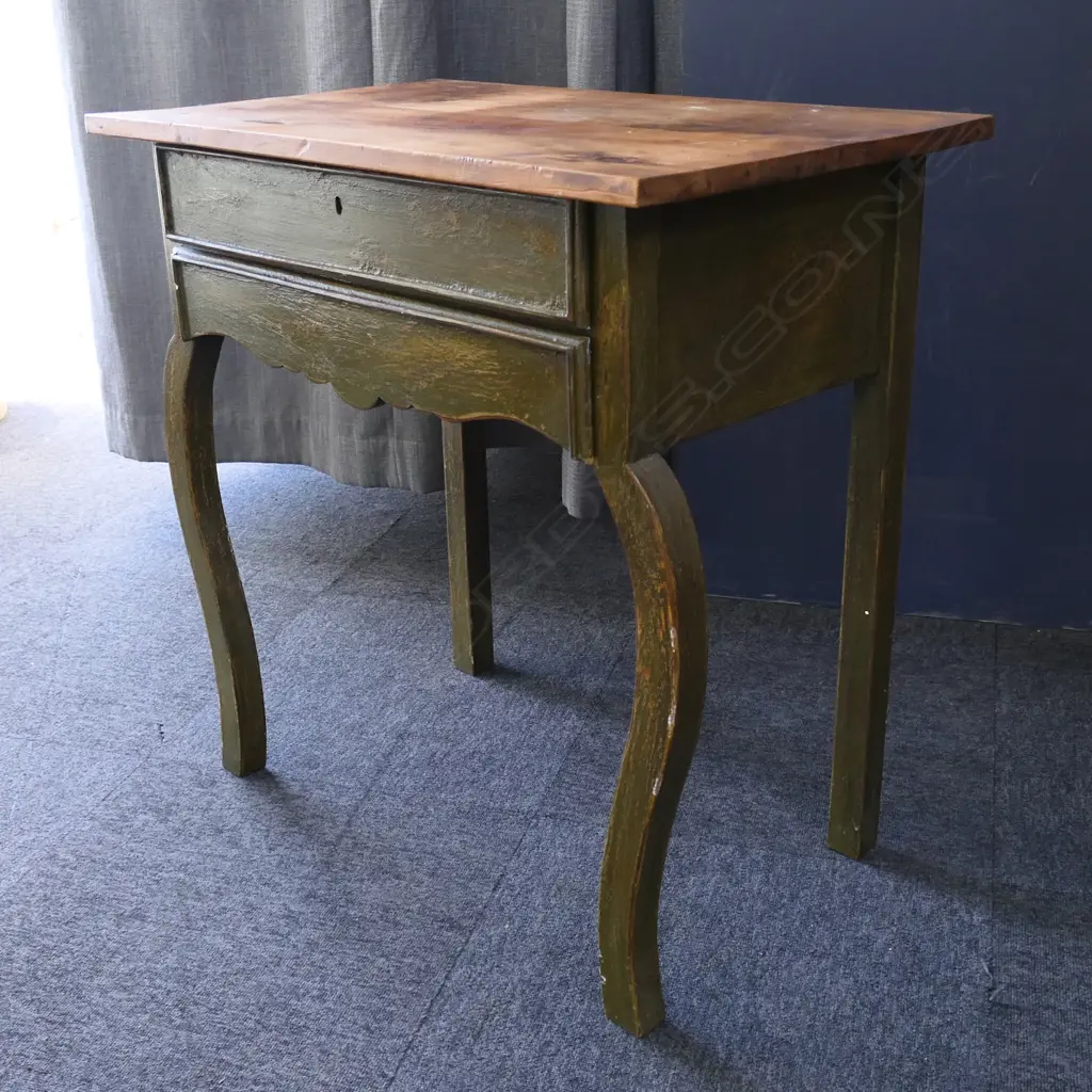 REPRODUCTION FRENCH TABLE BY LA CIGALE, HIDDEN DRAWERS, 760 x 470 x 770mm Image 1++