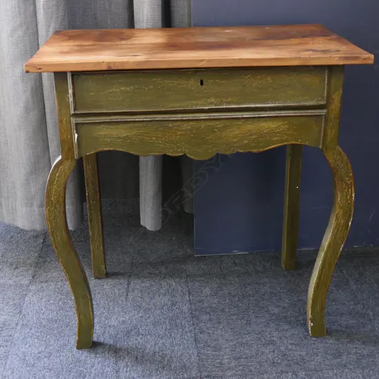 REPRODUCTION FRENCH TABLE BY LA CIGALE, HIDDEN DRAWERS, 760 x 470 x 770mm