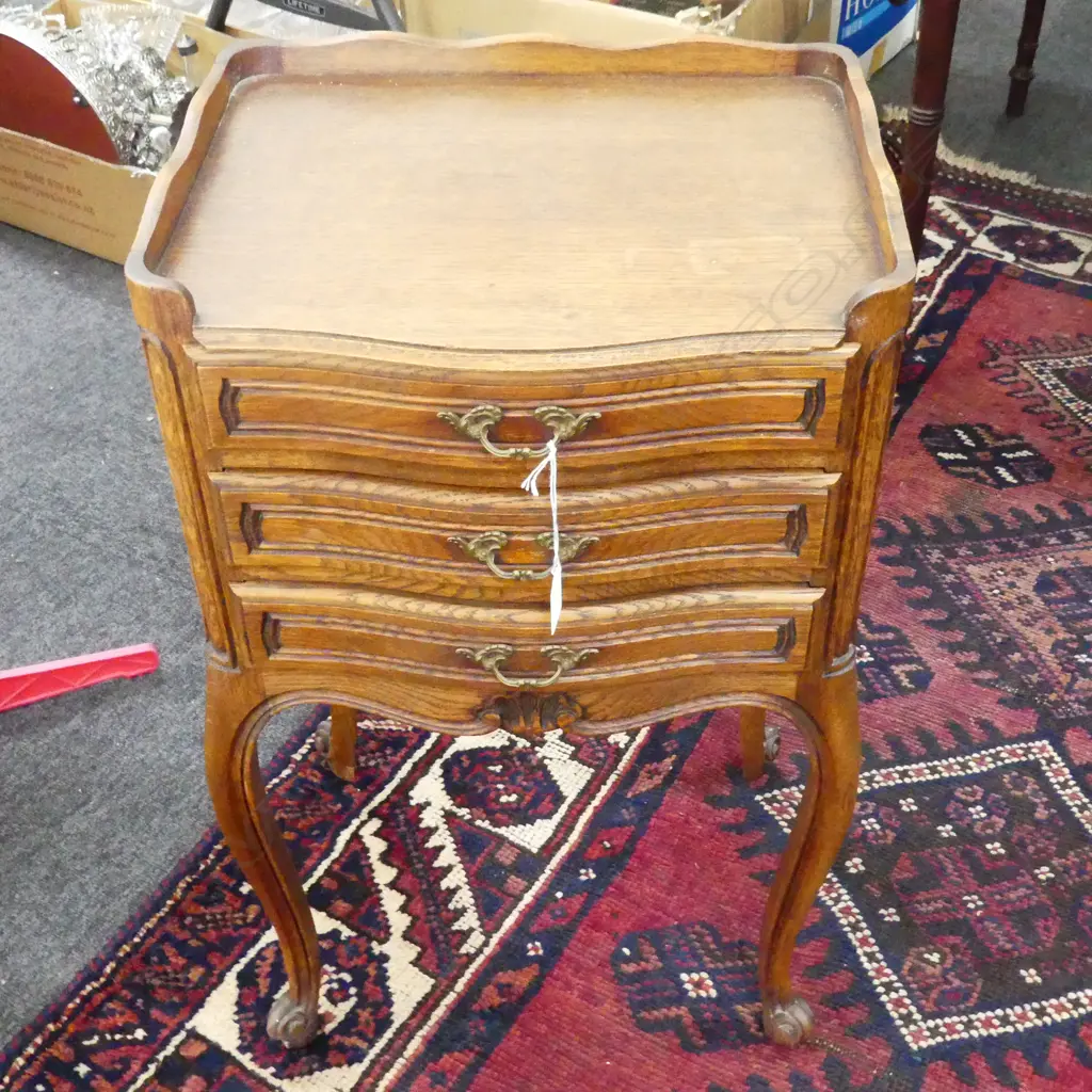 FRENCH STYLE BEDSIDE DRAWERS 390x320x685mm Image 1++