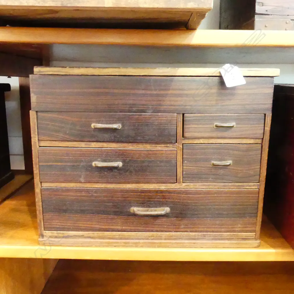 OLD JAPANESE SEWING BOX AF Image 1++
