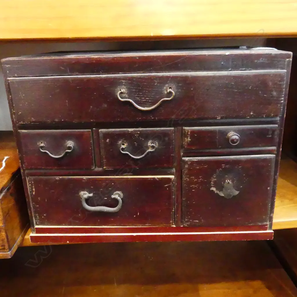 SMALL OLD JAPANESE CHEST AF Image 1++
