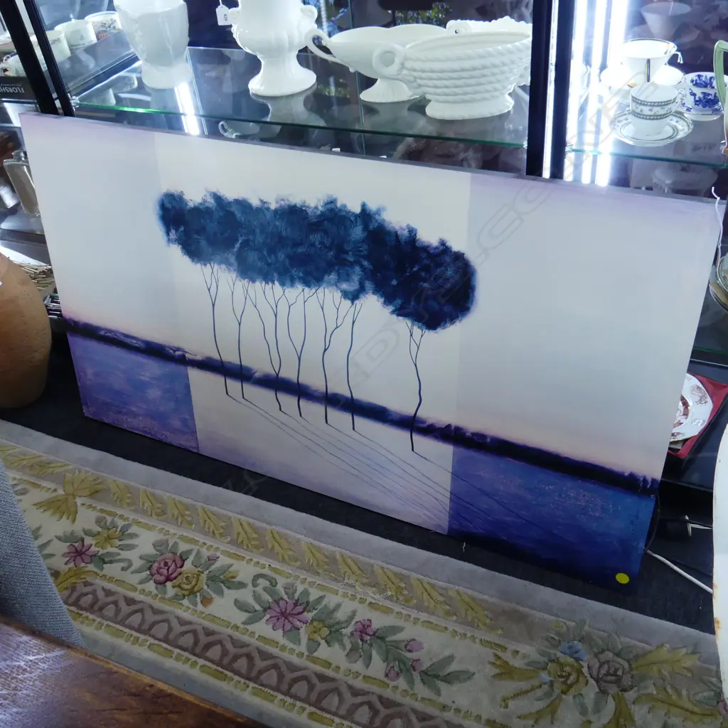 LG FADED PRINT - ABSTRACT TREES IN LANDSCAPE 750x1360mm Image 1++