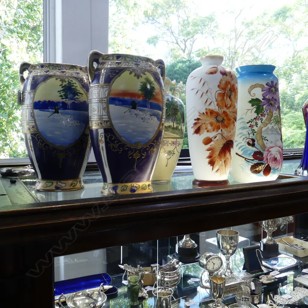 5 LG ANTIQUE VASES (PR+3) H.345mm Image 1++