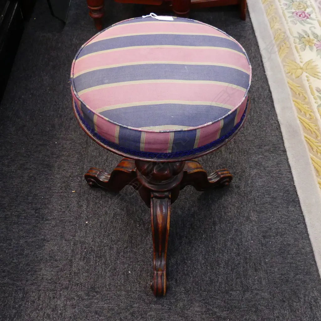 VICTORIAN PIANO STOOL H.530mm Image 1++