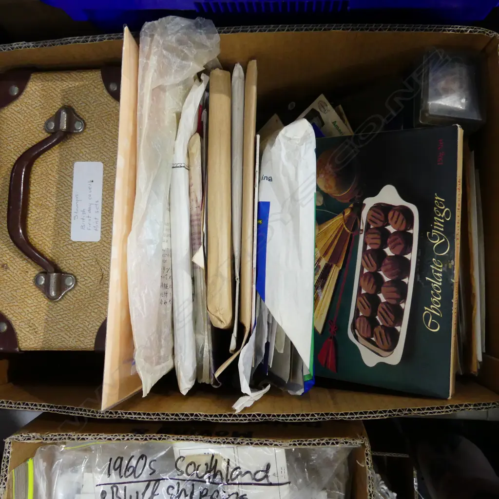 BOX ASST. STAMPS, FIRST DAY COVERS ETC Image 1++