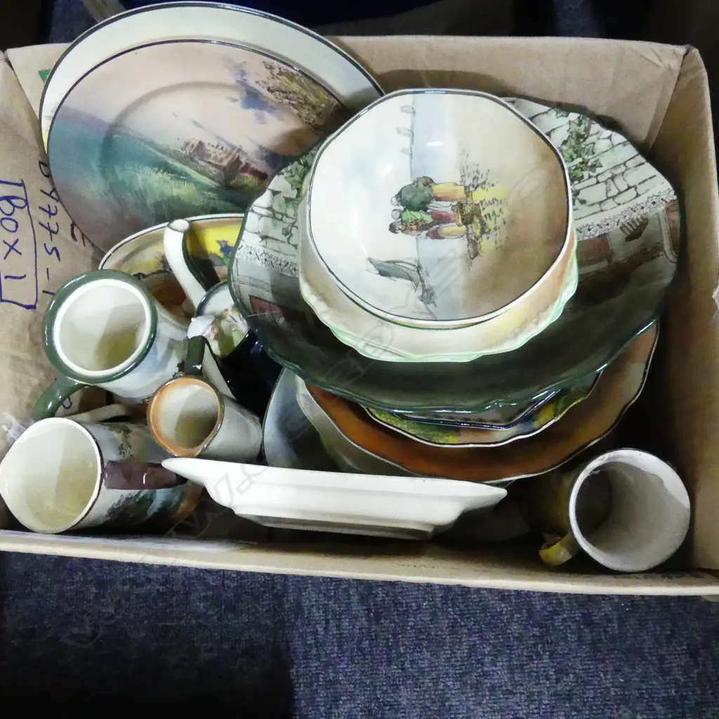 BOX LOT ASST. ROYAL DOULTON ETC Image 1++