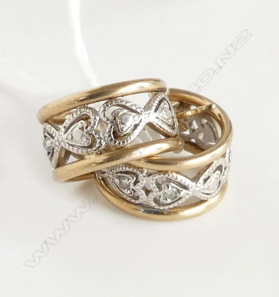 PR 9ct GOLD HUGGIE EARRINGS 2.2gms WITH SMALL DIAMONDS Image 1++