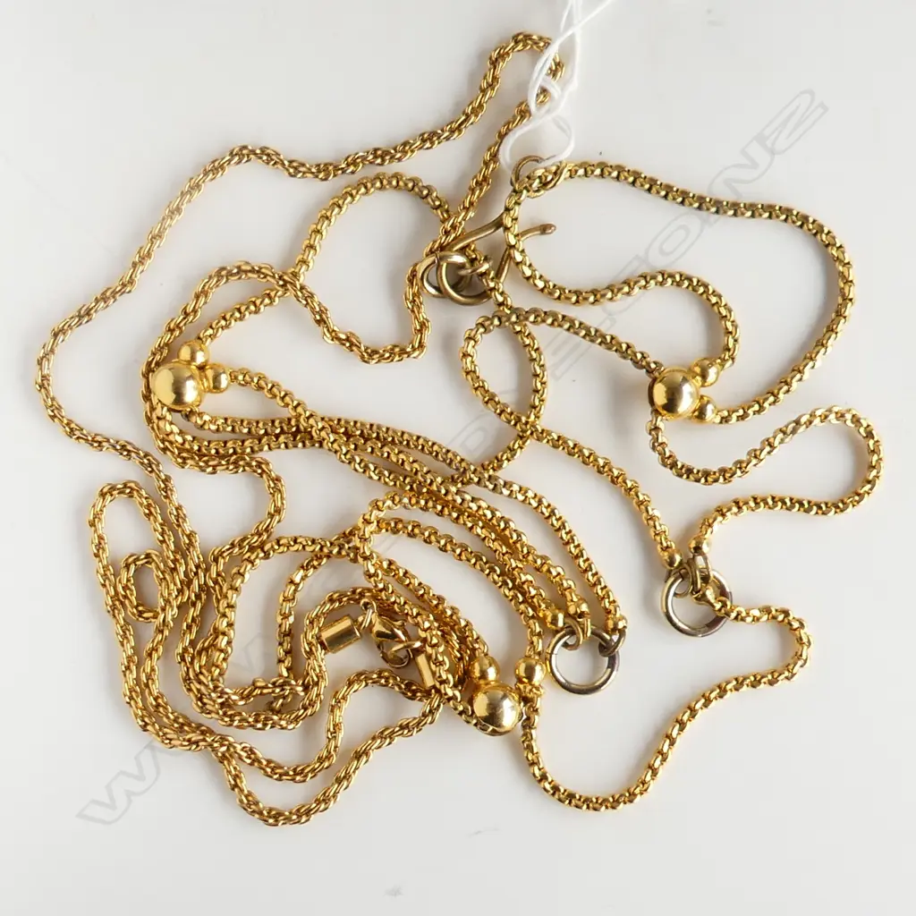 2 GOLD PLATED CHAINS Image 1++