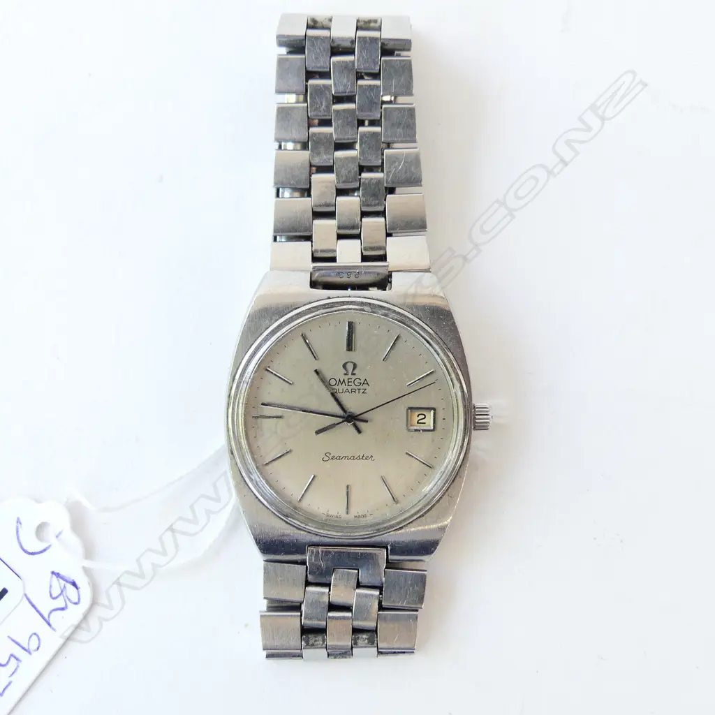 OMEGA SEAMASTER quartz c1970's stainless steel. Bracelet strap Image 1++