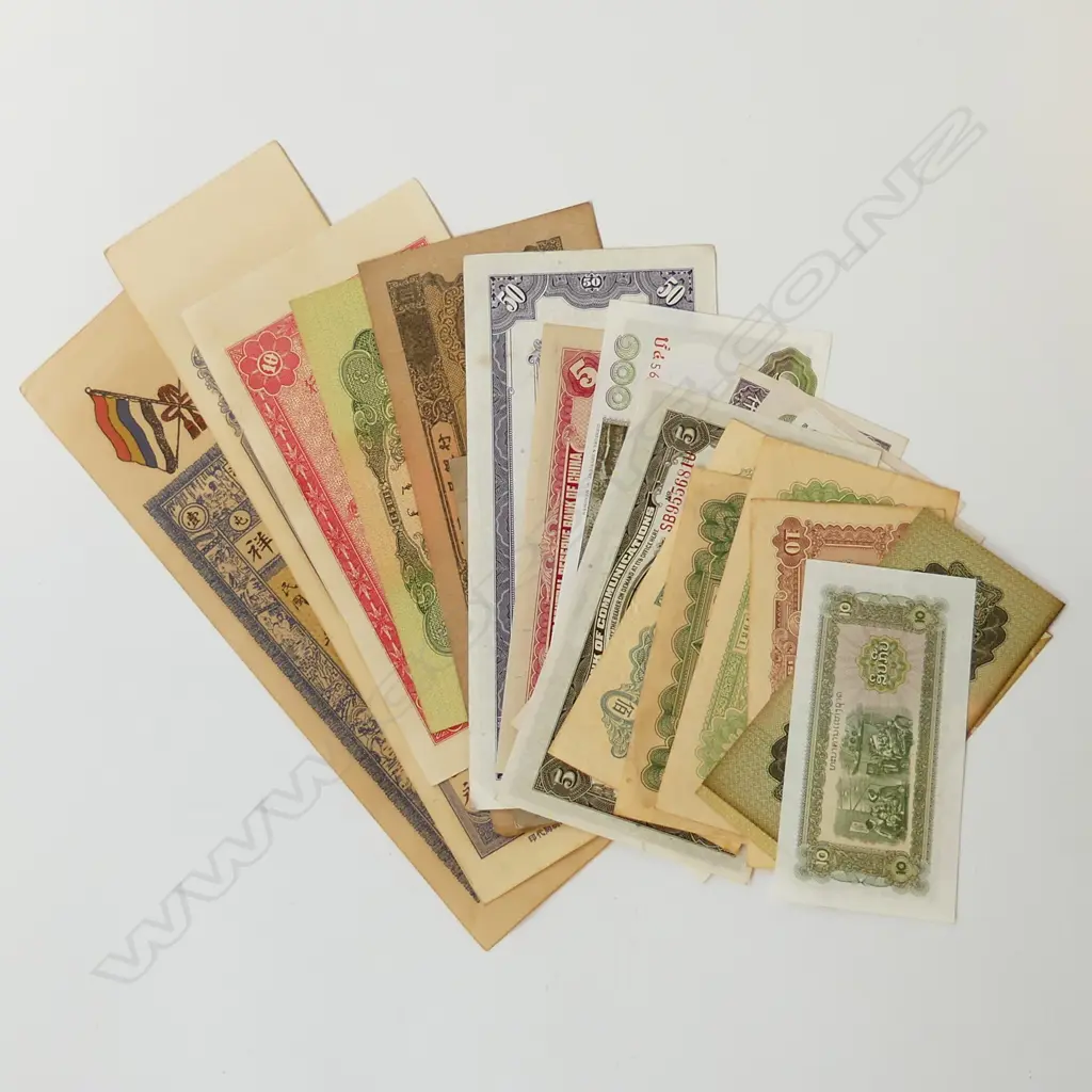 20 ASST. ORIENTAL BANK NOTES Image 1++