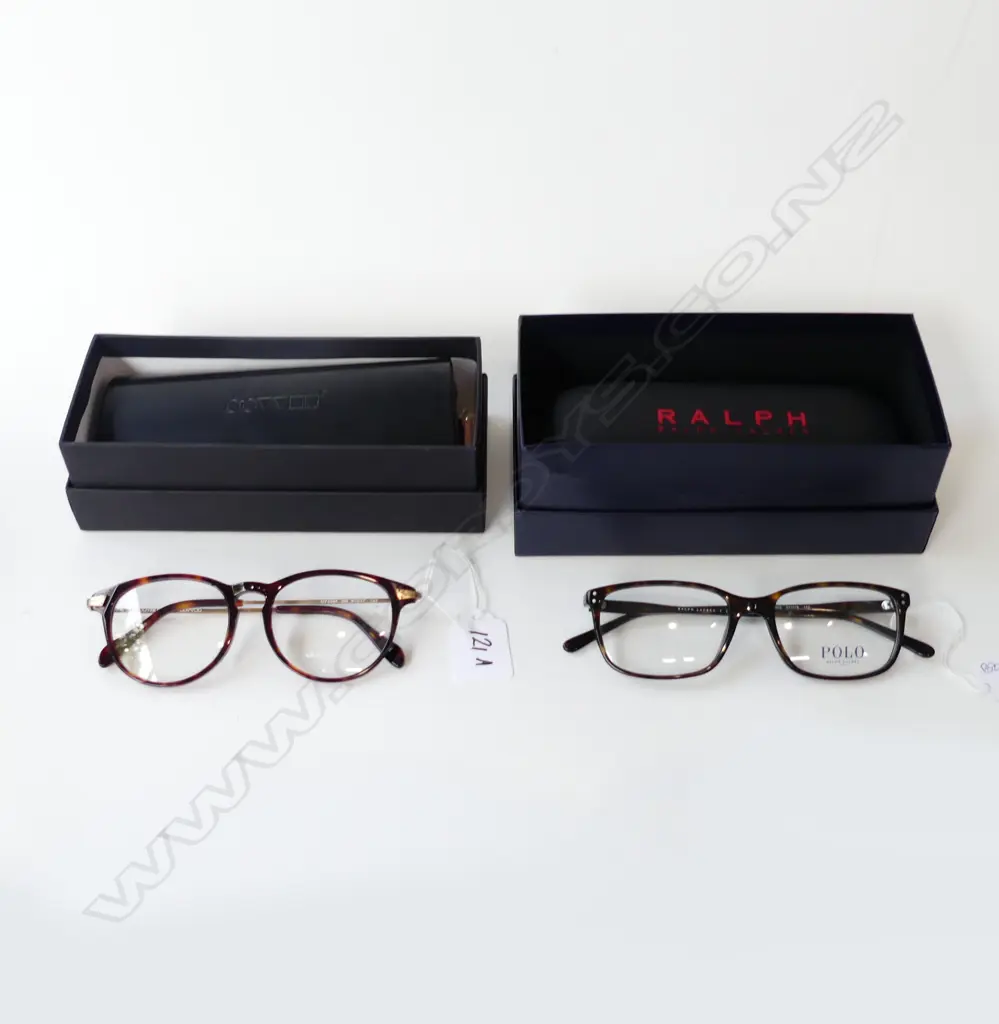 2 PRS TORTOISESHELL GLASSES; RALPH LAUREN, OLIVER PEOPLES Image 1++