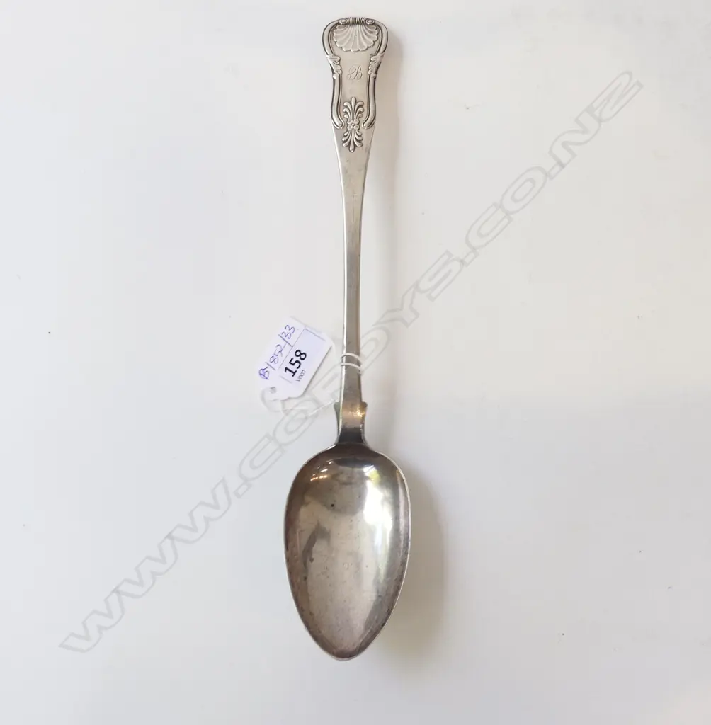 SCOTTISH STG SILVER PIE SPOON, EDINBURGH 1834 L.290mm 94gm Image 1++