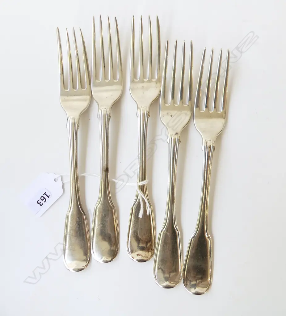 5 STG SILVER FORKS, LONDON 1806 362gm Image 1++