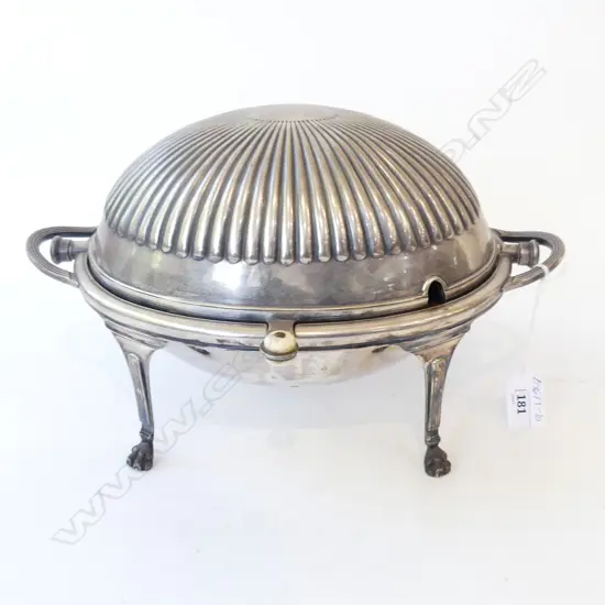 VICTORIAN SILVER PLATE BACON WARMER