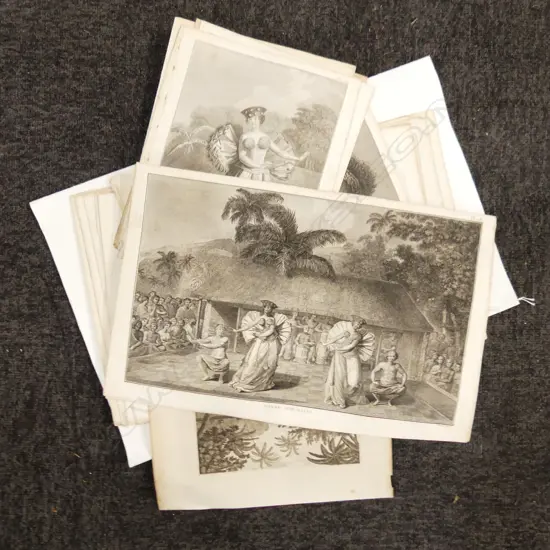 FOLIO ASST. ANTIQUE ETCHINGS; TAHITI