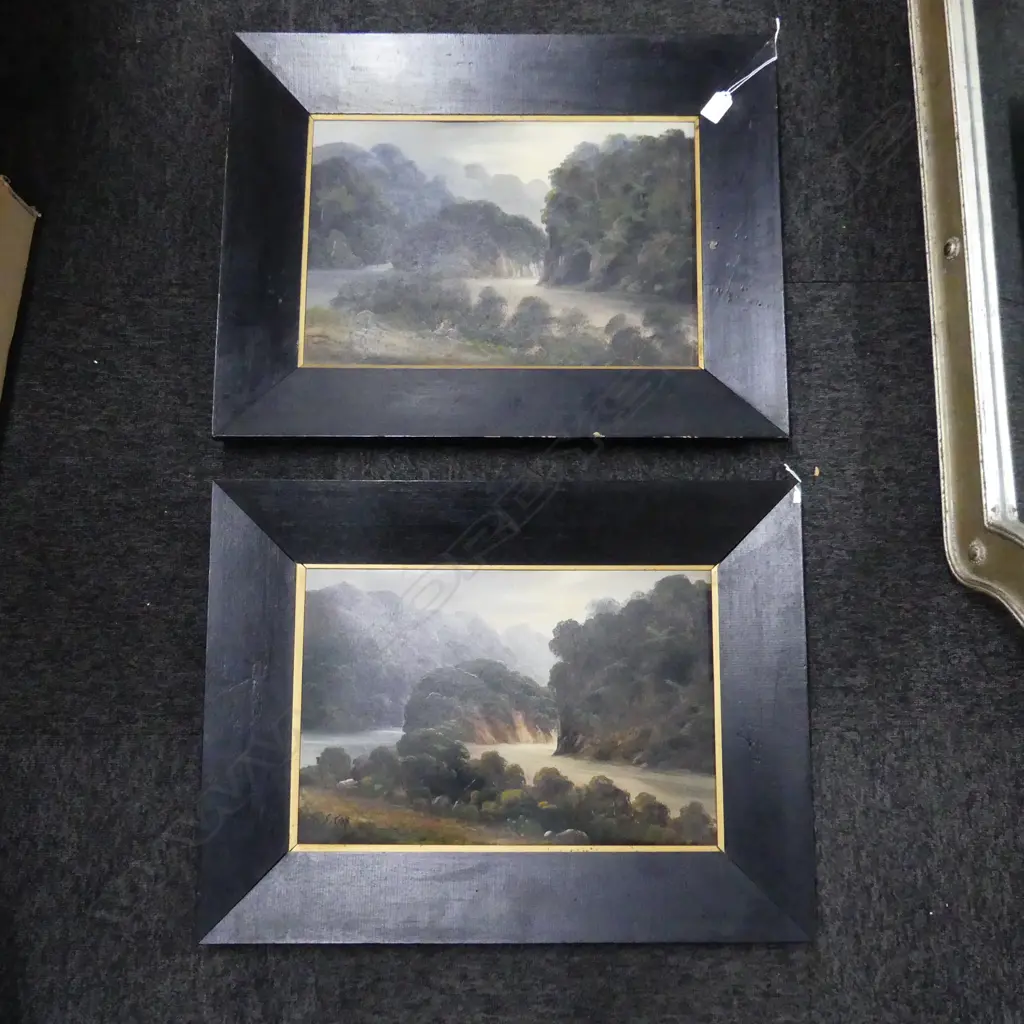  2 S. CROFT COLONIAL LANDSCAPES, OIL ON BOARD 290x440mm Image 1++