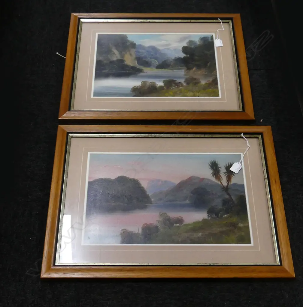  2 S. CROFT COLONIAL LANDSCAPES, OIL ON BOARD 285x395, 285x430mm Image 1++
