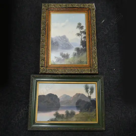  2 S. CROFT COLONIAL LANDSCAPES, OIL ON BOARD 430x280, 265x420mm 