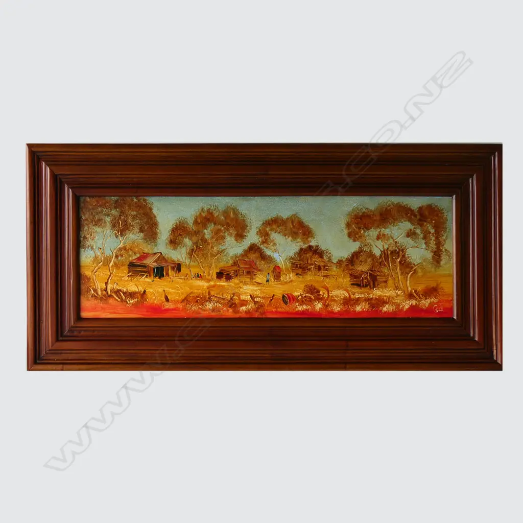 AUSTRALIAN OIL ON BOARD BY NICK PATALLI 900 BY 290MM Image 1++