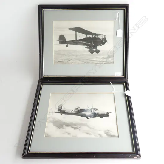 Royal Air Force - 2 vintage Photographs; Vickers Vildebeest or Vincent + Avro Anson...
