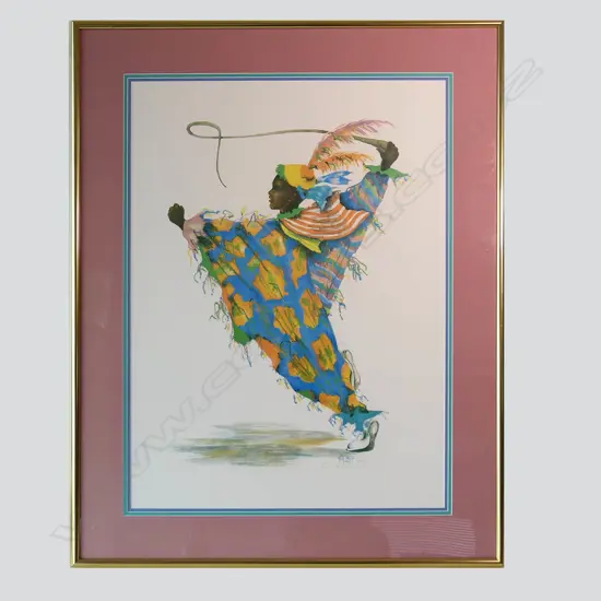 LITHOGRAPH PIERROT SIGNED 1991 ROSE C SMITH EDITION 397/ 750 530 BY 720MM