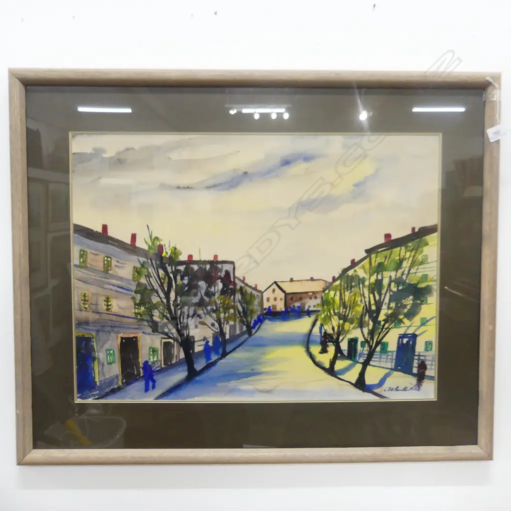 LG SIGNED WC, VILLAGE SCENE 500x680mm Image 1++