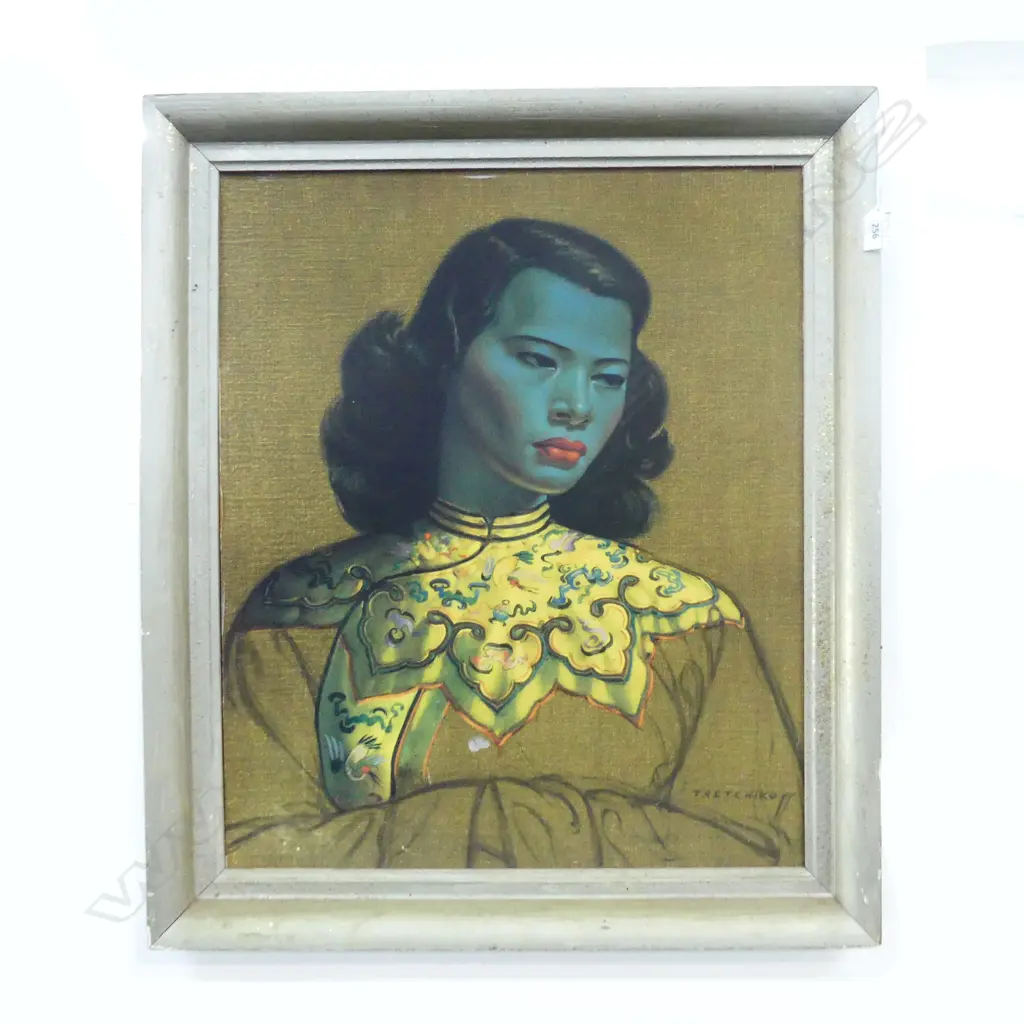 TRETCHIKOFF 'CHINESE GIRL' PRINT 595x500mm Image 1++