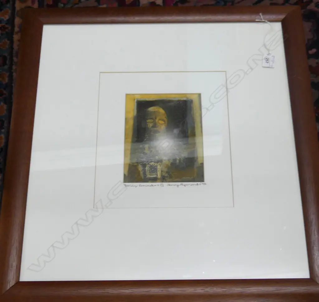 HENRY SYMONDS (WORKING 94-97) MIXED MEDIA 'TIMELY REMINDERS V1. SIGNED & DATED 190x140mm Image 1++