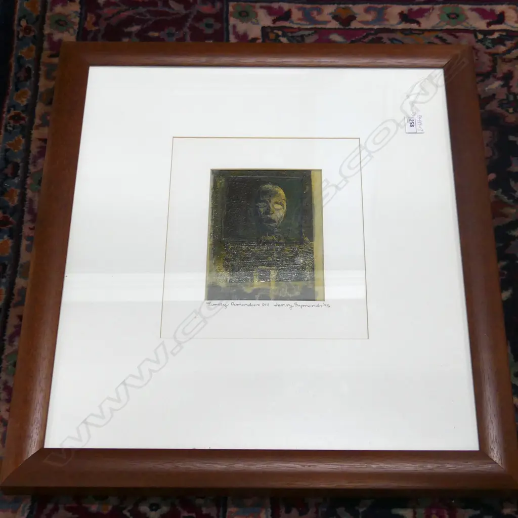 HENRY SYMONDS (WORKING 94-97) MIXED MEDIA 'TIMELY REMINDERS V111. SIGNED & DATED 190x140mm Image 1++